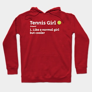 Tennis Girl - Dictionary Style Hoodie